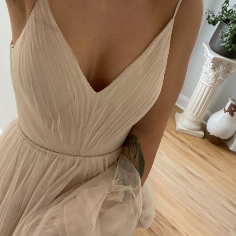 Revelry Penelope Tulle Bridesmaid Dress- Champagne